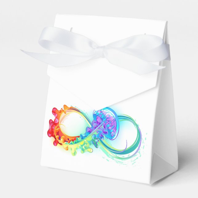 Infinity with Rainbow Jellyfish Favor Box (Front Side)