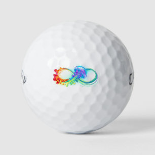 Infinity with Rainbow Jellyfish Golf Balls