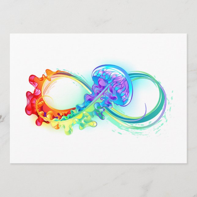 Infinity with Rainbow Jellyfish Menu (Front)