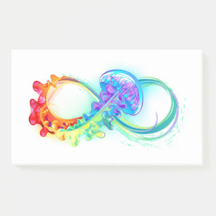 Infinity with Rainbow Jellyfish Post-it Notes