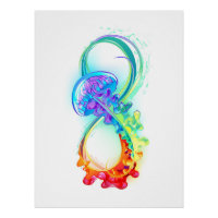 Infinity with Rainbow Jellyfish