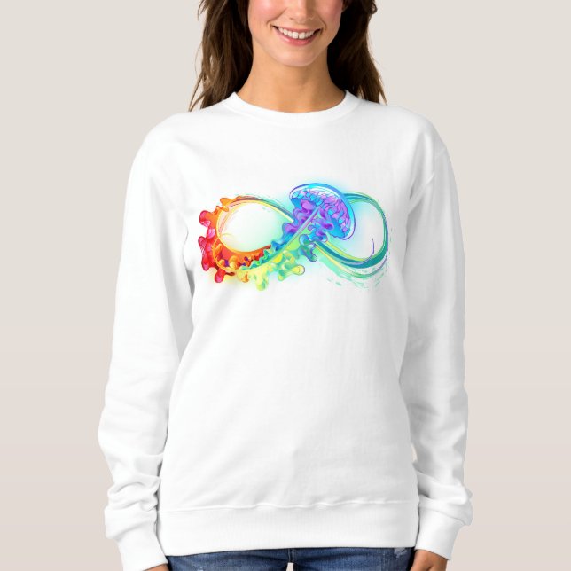 Infinity with Rainbow Jellyfish Sweatshirt (Front)