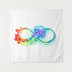 Infinity with Rainbow Jellyfish Tapestry