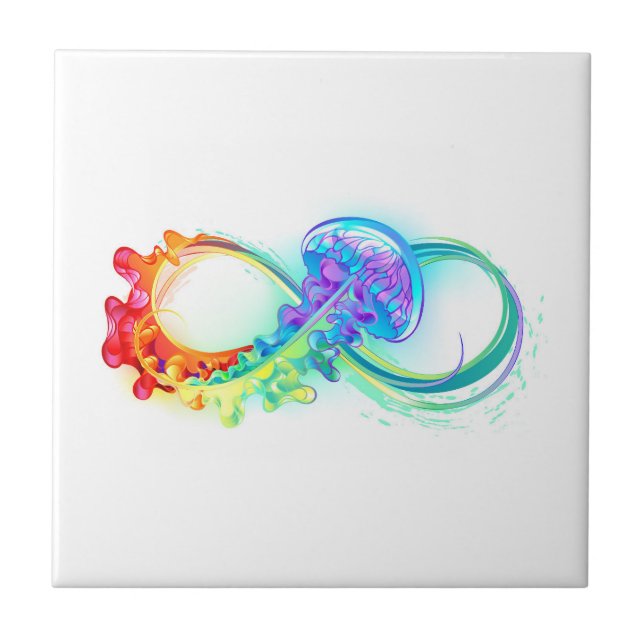 Infinity with Rainbow Jellyfish Tile (Front)