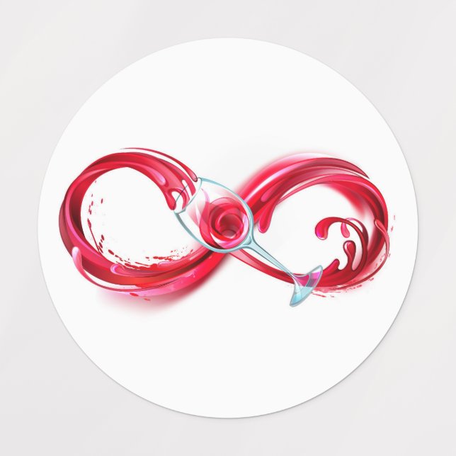 Infinity with Red Wine (Design 1)