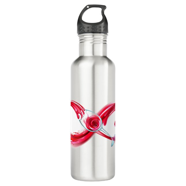 Infinity with Red Wine 710 Ml Water Bottle (Front)