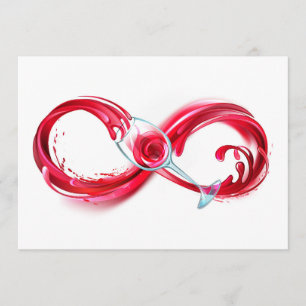 Infinity with Red Wine Advice Card