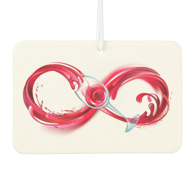 Infinity with Red Wine Air Freshener (Front)