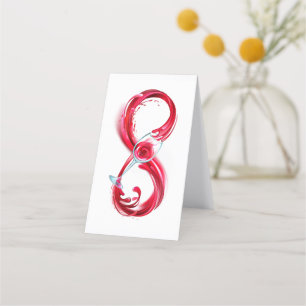 Infinity with Red Wine Appointment Card