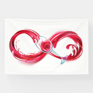 Infinity with Red Wine Banner
