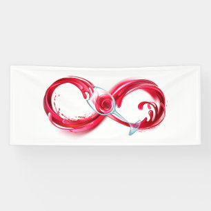 Infinity with Red Wine Banner