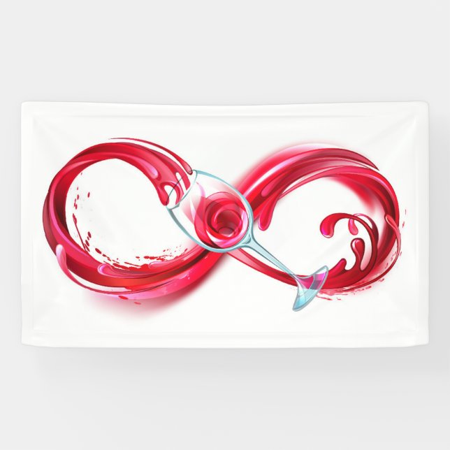 Infinity with Red Wine Banner (Horizontal)