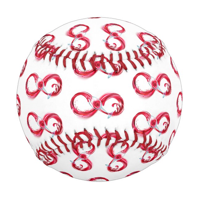 Infinity with Red Wine Baseball (Front)
