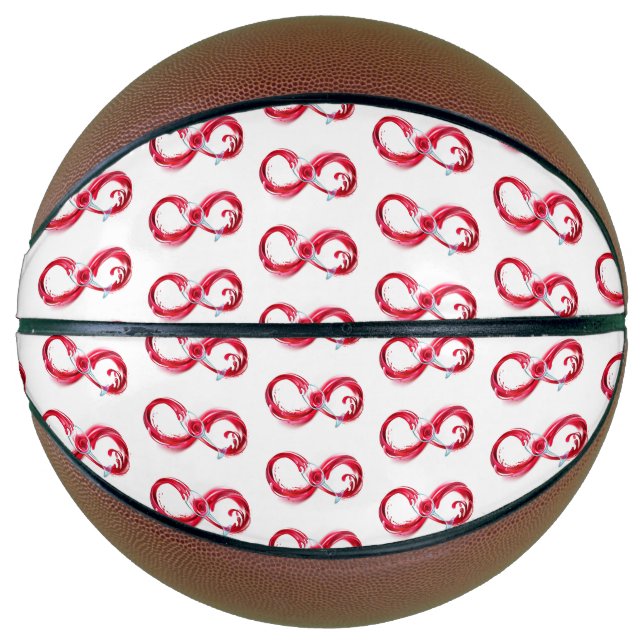 Infinity with Red Wine Basketball (Front)