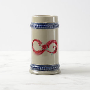 Infinity with Red Wine Beer Stein