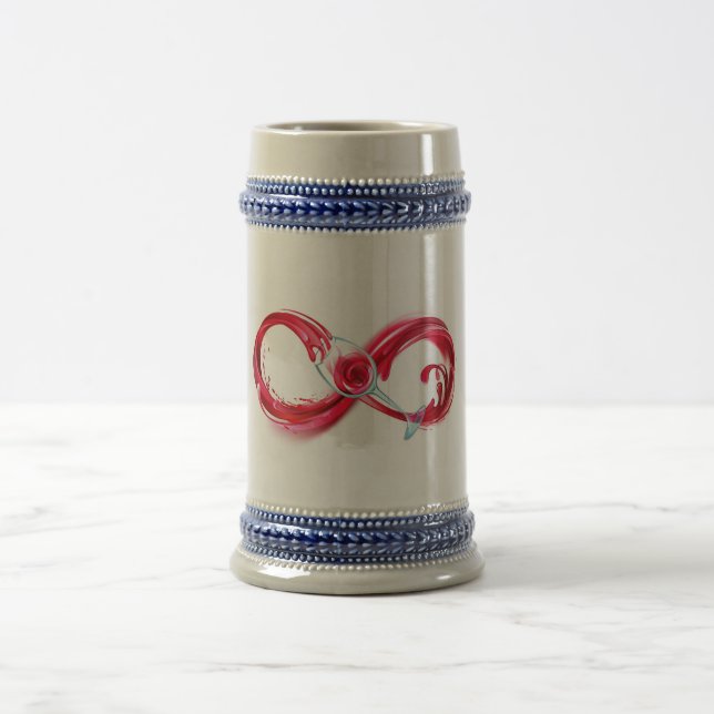 Infinity with Red Wine Beer Stein (Center)
