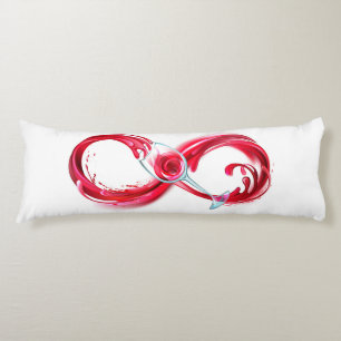Infinity with Red Wine Body Pillow