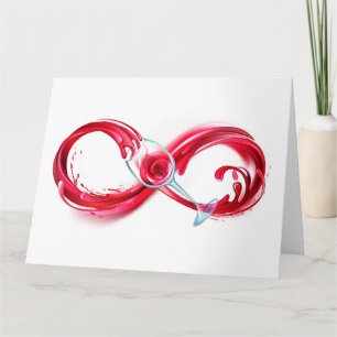 Infinity with Red Wine Card