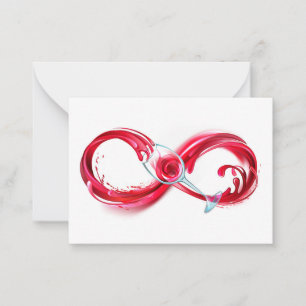 Infinity with Red Wine Card