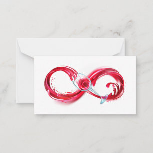 Infinity with Red Wine Card