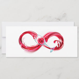 Infinity with Red Wine Card