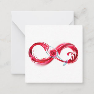 Infinity with Red Wine Card
