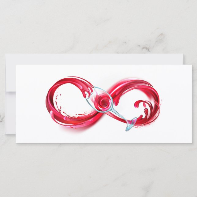 Infinity with Red Wine Card (Front)