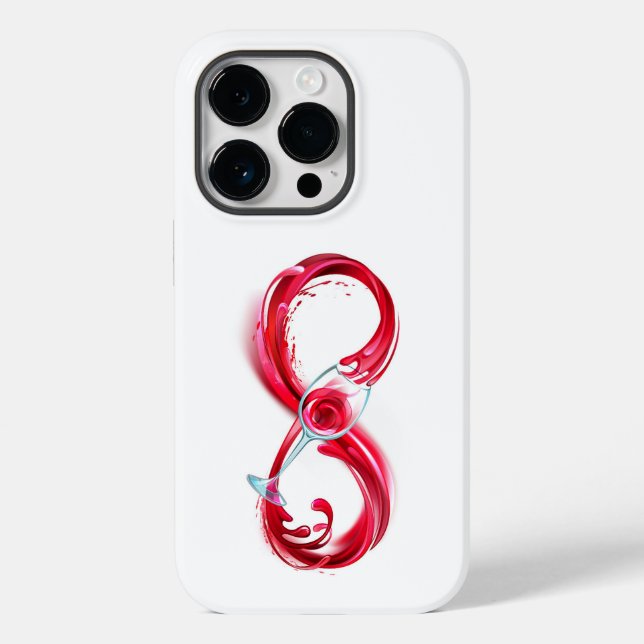 Infinity with Red Wine Case-Mate iPhone Case (Back)