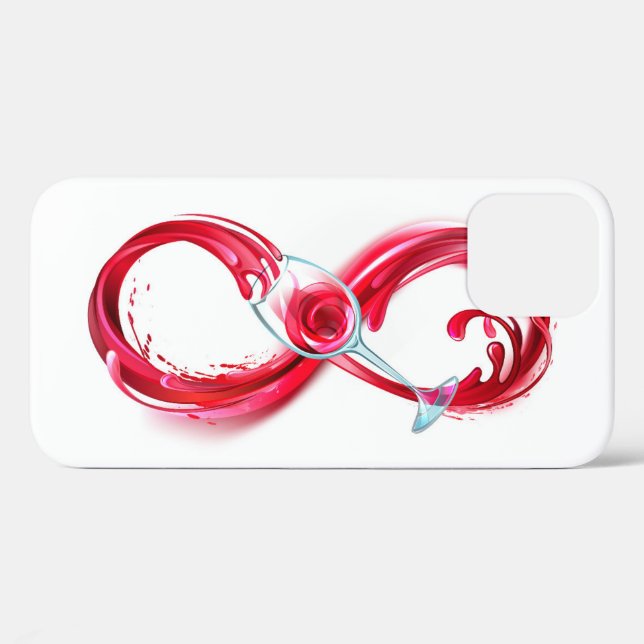Infinity with Red Wine Case-Mate iPhone Case (Back (Horizontal))
