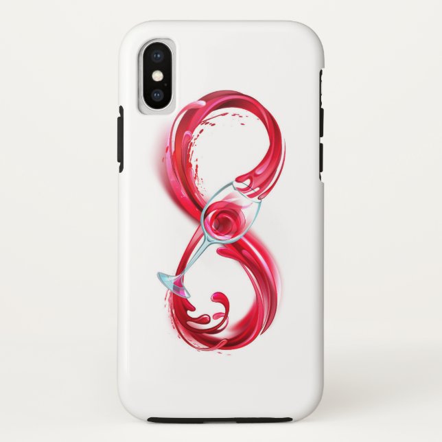 Infinity with Red Wine Case-Mate iPhone Case (Back)