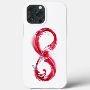 Infinity with Red Wine iPhone 13 Pro Max Case