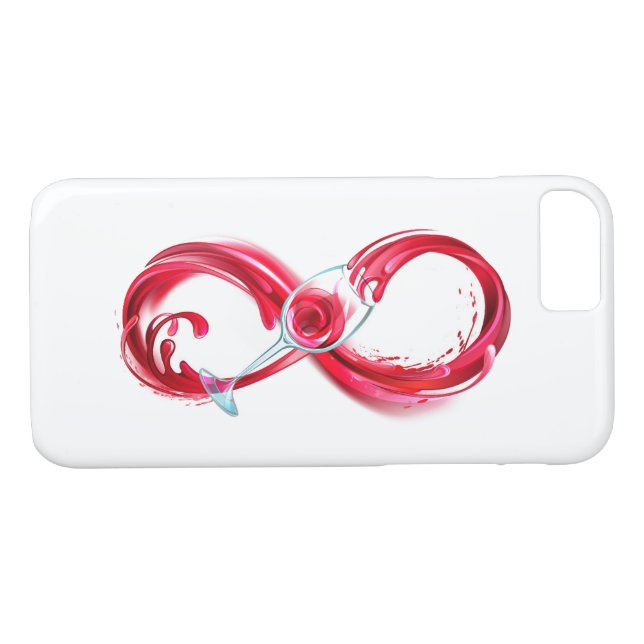 Infinity with Red Wine Case-Mate iPhone Case (Back (Horizontal))
