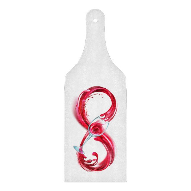 Infinity with Red Wine Cutting Board (Front)