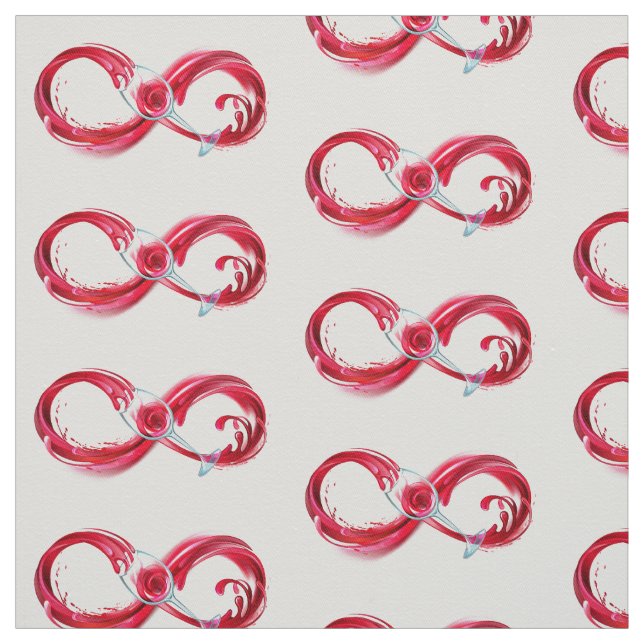 Infinity with Red Wine Fabric (Swatch)
