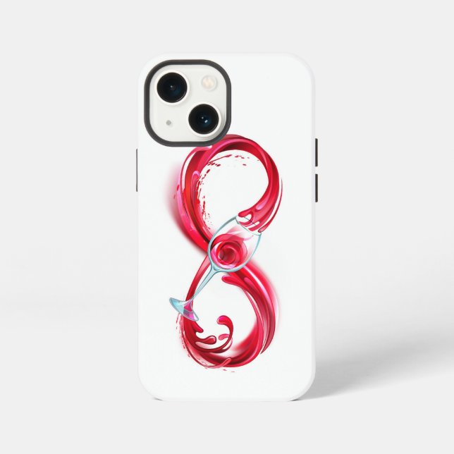 Infinity with Red Wine iPhone Case (Back)