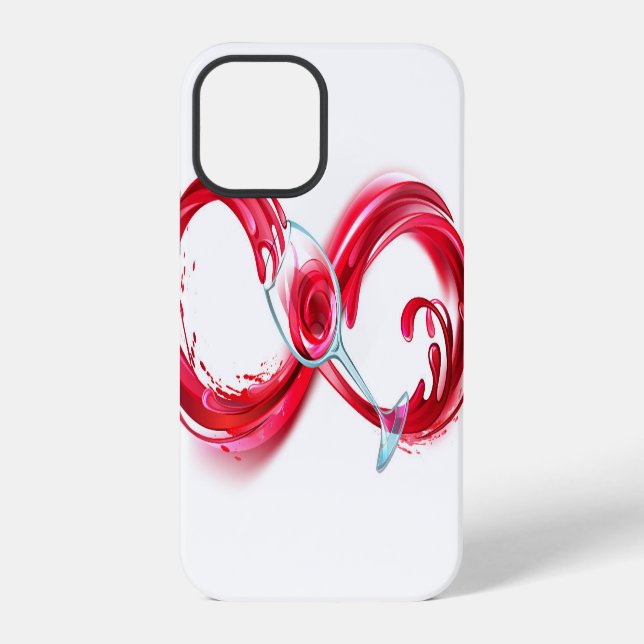 Infinity with Red Wine iPhone Case (Back)
