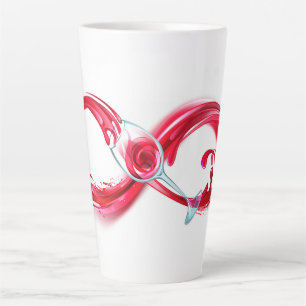 Infinity with Red Wine Latte Mug