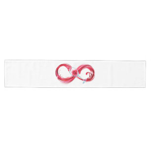 Infinity with Red Wine Medium Table Runner