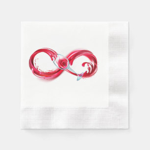 Infinity with Red Wine Napkin