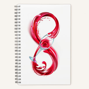 Infinity with Red Wine Notebook
