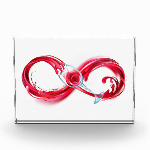 Infinity with Red Wine Photo Block