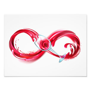 Infinity with Red Wine Photo Print