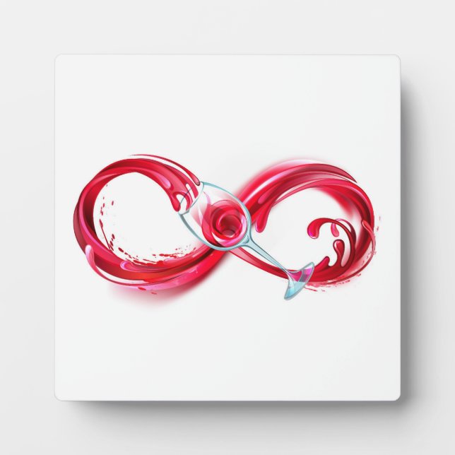 Infinity with Red Wine Plaque (Front)