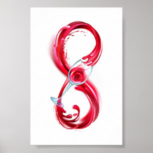 Infinity with Red Wine Poster