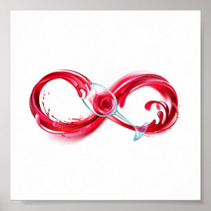 Infinity with Red Wine Poster