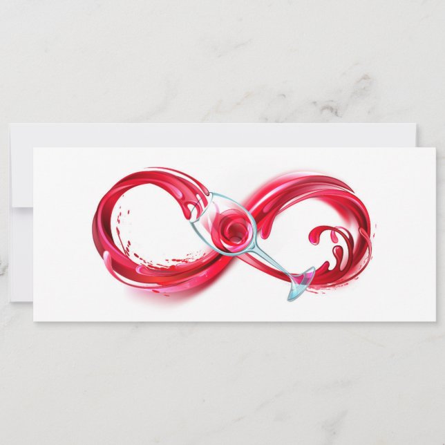 Infinity with Red Wine Save The Date (Front)