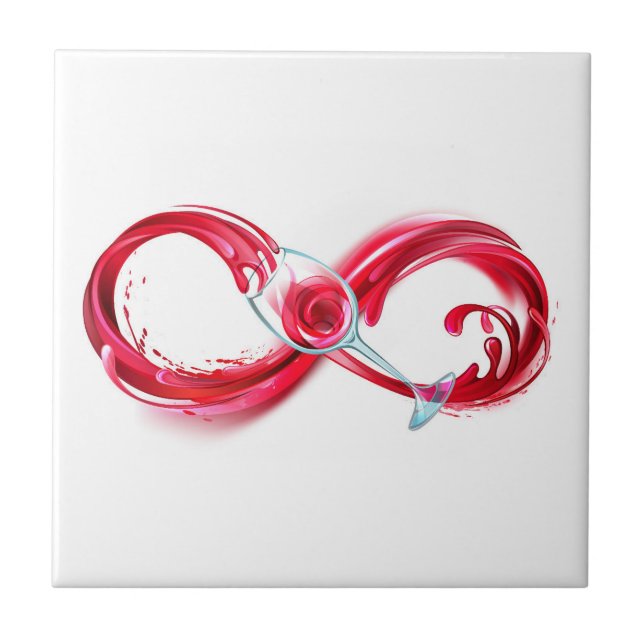 Infinity with Red Wine Tile (Front)