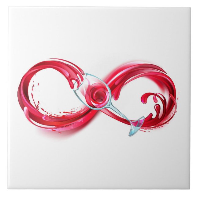 Infinity with Red Wine Tile (Front)