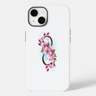 Infinity with Sakura Blossom Flowers Case-Mate iPhone 14 Case