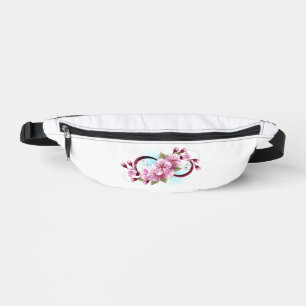 Infinity with Sakura Blossom Flowers Fanny Pack